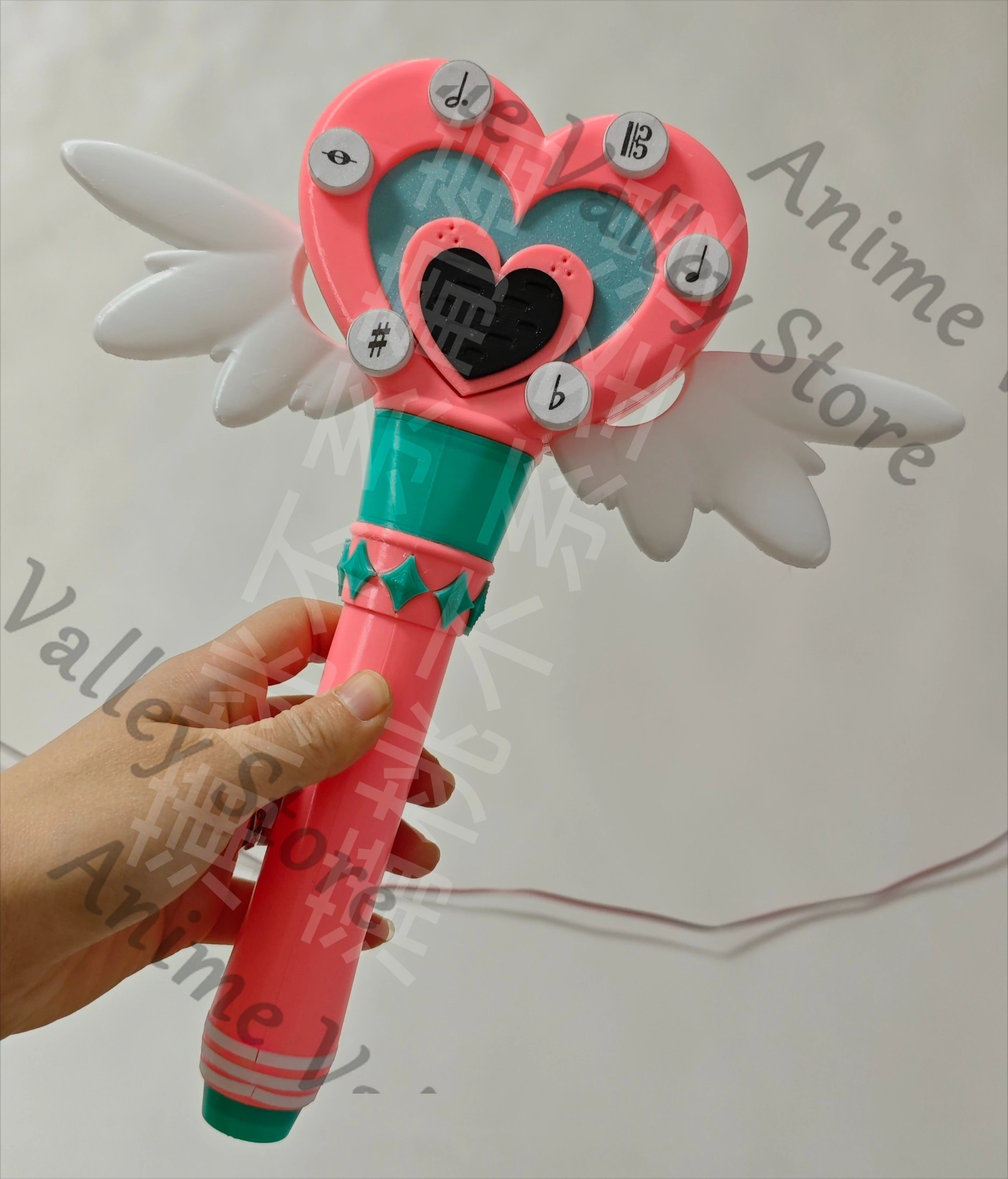 

Anime Zenless Zone Zero Angels of Delusion Aria Cosplay Microphone Hand Props Cartoon Micphone Voice Tube Luminous Weaponry Gift