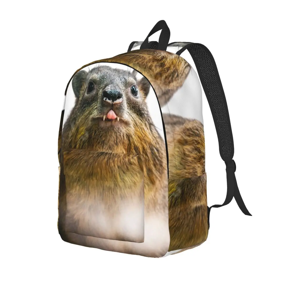 Rock Hyrax Photo Cute Vampire Potato Backpack Daypack Large Capacity Children BookBag School Bag Shoulder Bags for Men Women
