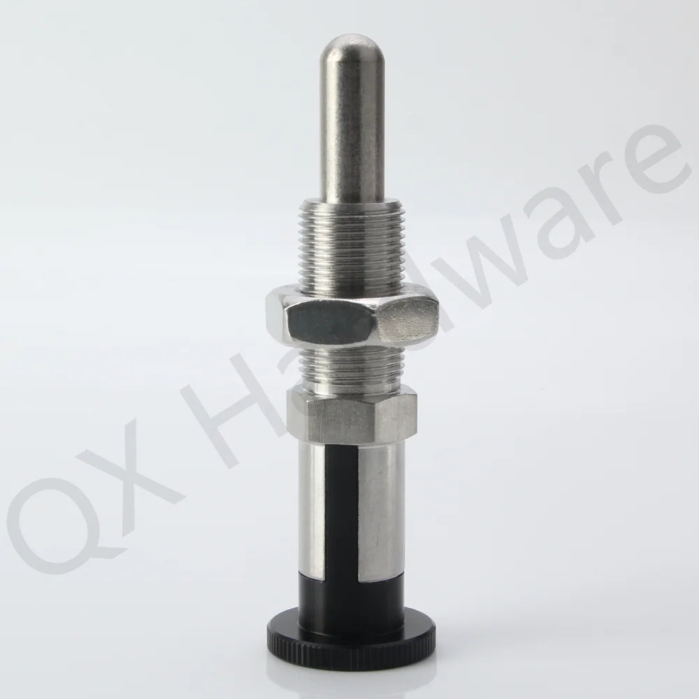 QX253 M20×1.5 Factory Outlet Rest Position Index Plunger Aluminum Knob Nylon 6/Stainless Steel Pin Hand Retractable Locating Pin