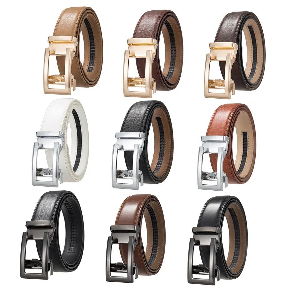 Plyesxale Fashion Designer Men Automatic Buckle Leather Luxury Belt Business Man Alloy Buckle Belts For Men Ceinture Homme B1362