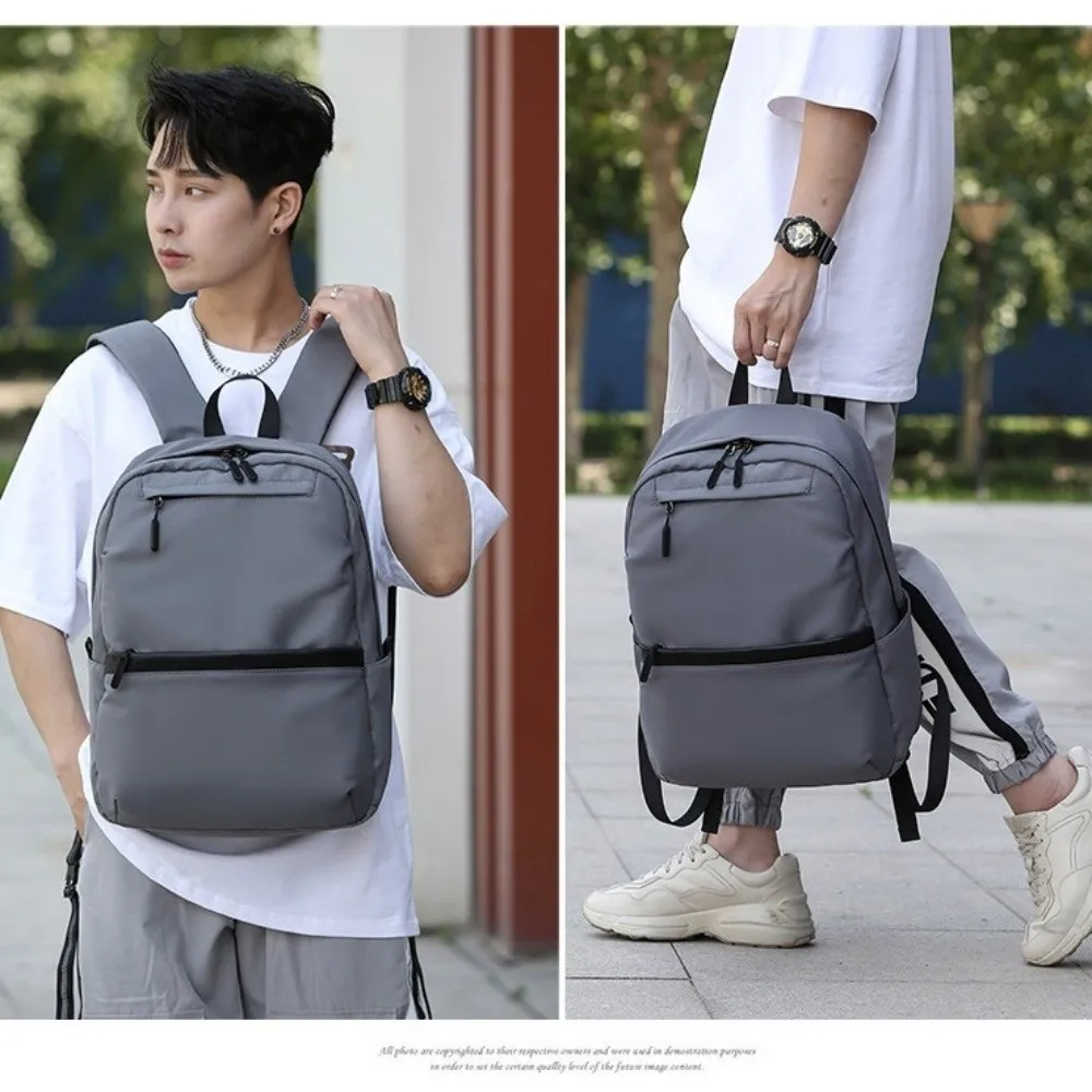 متعددة الوظائف سعة كبيرة الرجال على ظهره مقاوم للماء أكسفورد القماش طالب حقيبة مدرسية متعددة جيب الترفيه حقيبة لابتوب الأعمال #4