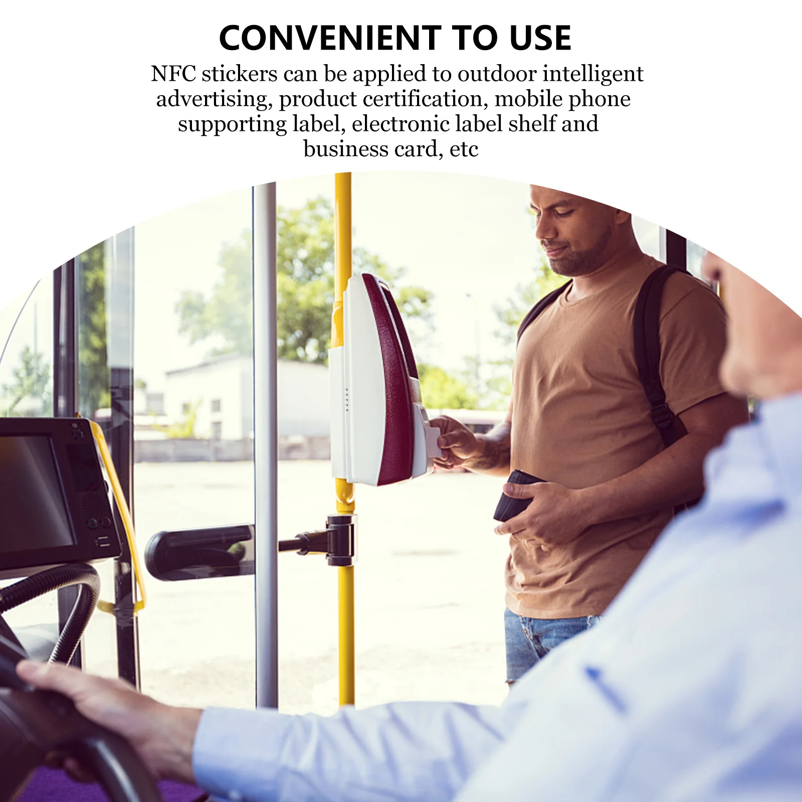 5 قطعة علامة NFC بطاقات بيضاء فارغة قراءة الكتابة قفل قابلة لإعادة الاستخدام NFC ملصق متوافق مع أجهزة الهواتف المحمولة مقاوم للماء لامعة النهاية