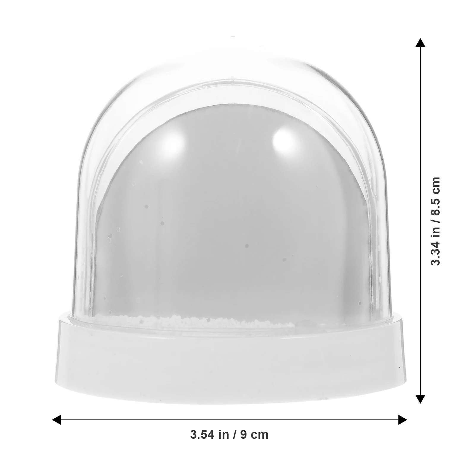 Plastic Snow Globe Photo Frame Gift