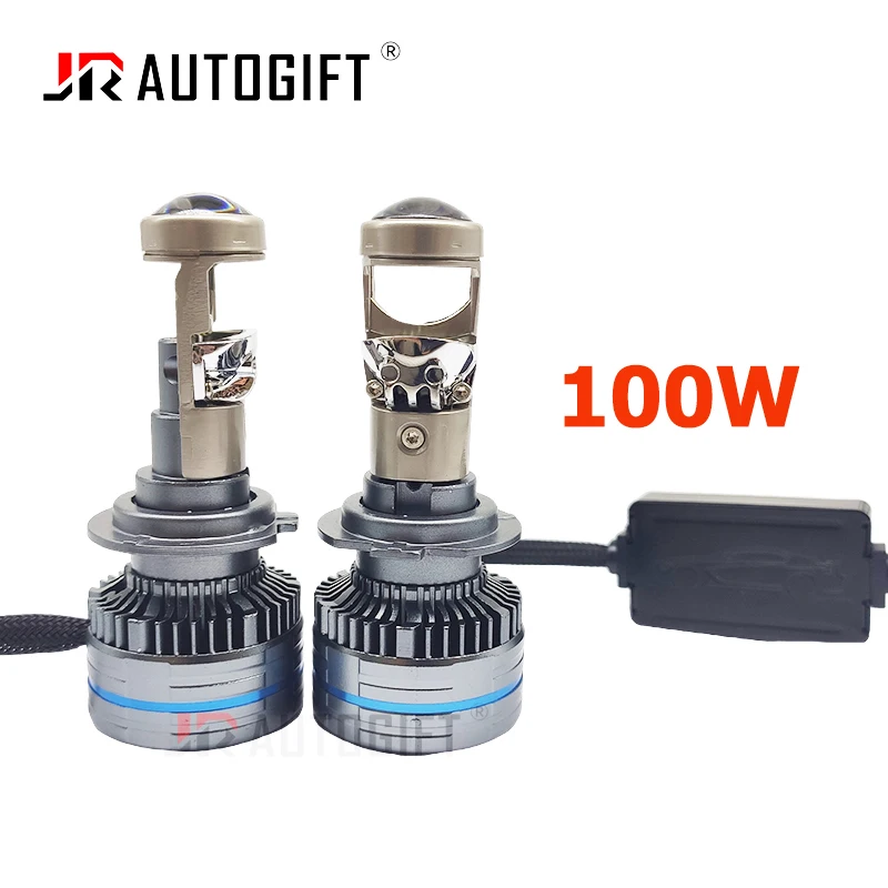 H7 LED Headlight Bulb with LENS H11 HB3 HB4 9005 9006 Mini Projector Lights for Car Clear Cut Off Line 40000LM