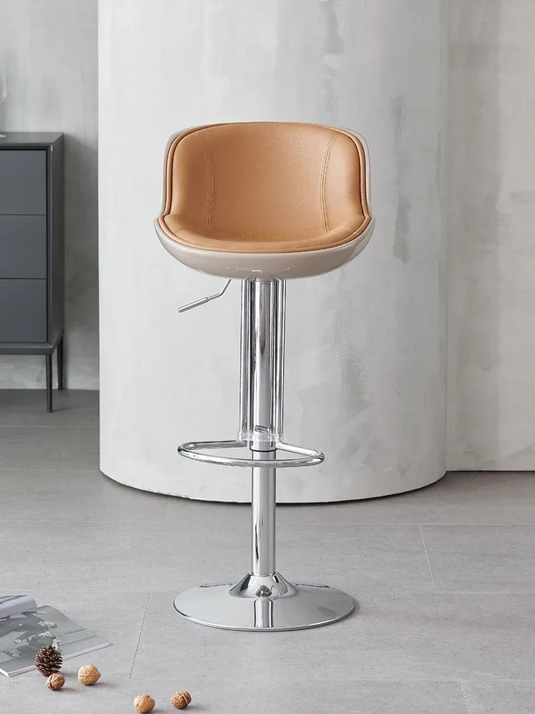 Italian minimalist liftable bar chair rotating high stool