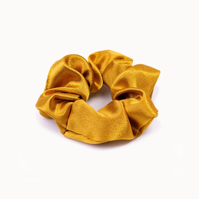 1pcs Women Girls Silky Satin Hair Scrunchies Solid Elastic Elegant Rubber Band Headwear Holder Scrunchy Hair Accessoires