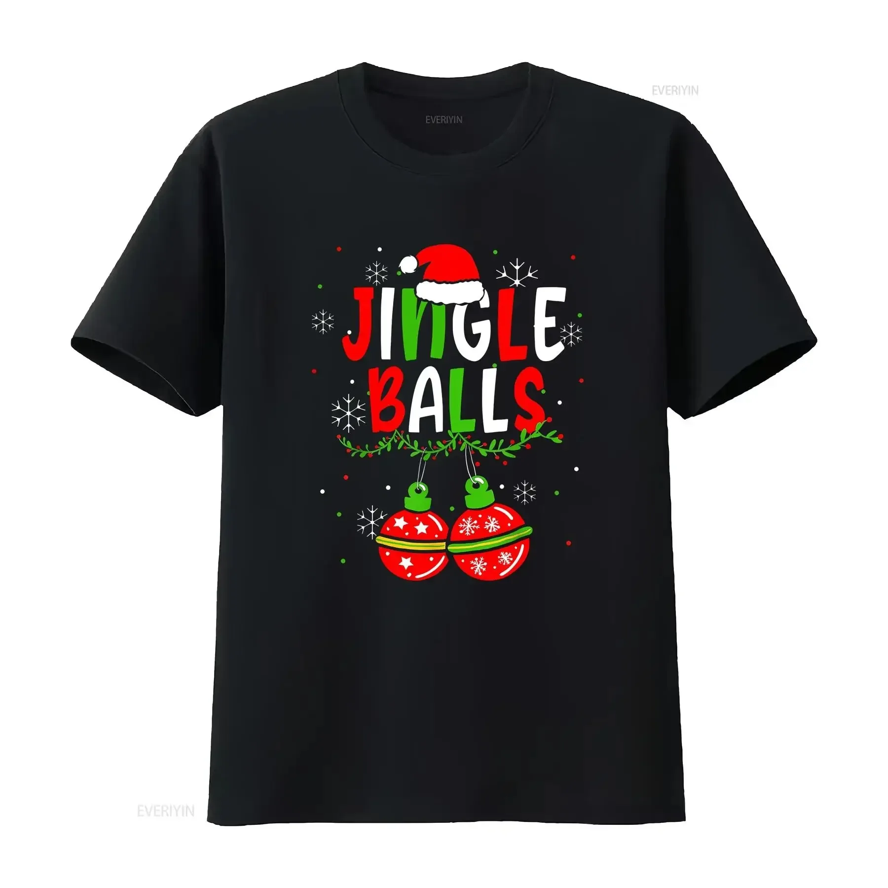 

Jingle Balls Tinsel Tits Funny Matching Couple Chestnuts T Shirt vintage Washed Versatile Stretched streetwear Slightly