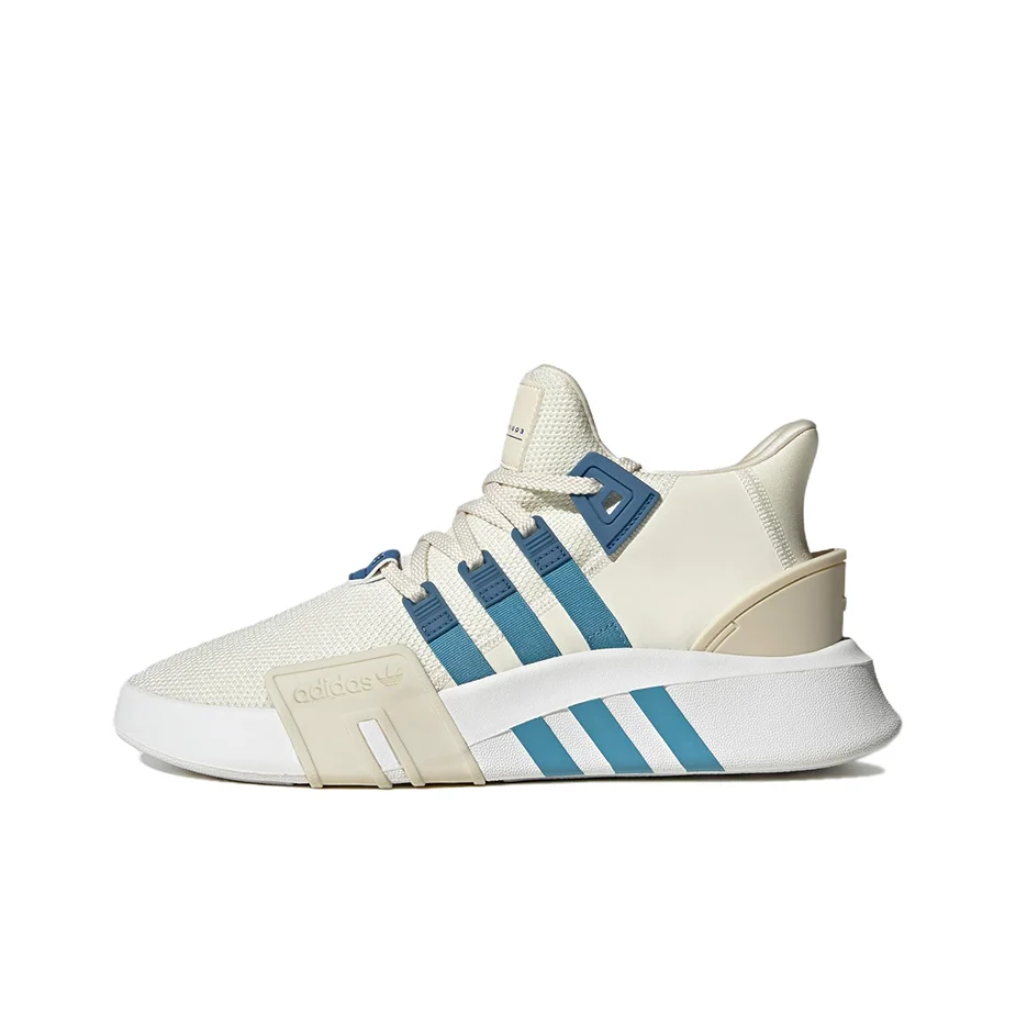 Adidas Originals Eqt Bask Adv Fabric Slip Resistant Abrasion Resistant Low top Casual Shoes Unisex Beige Blue ID0547