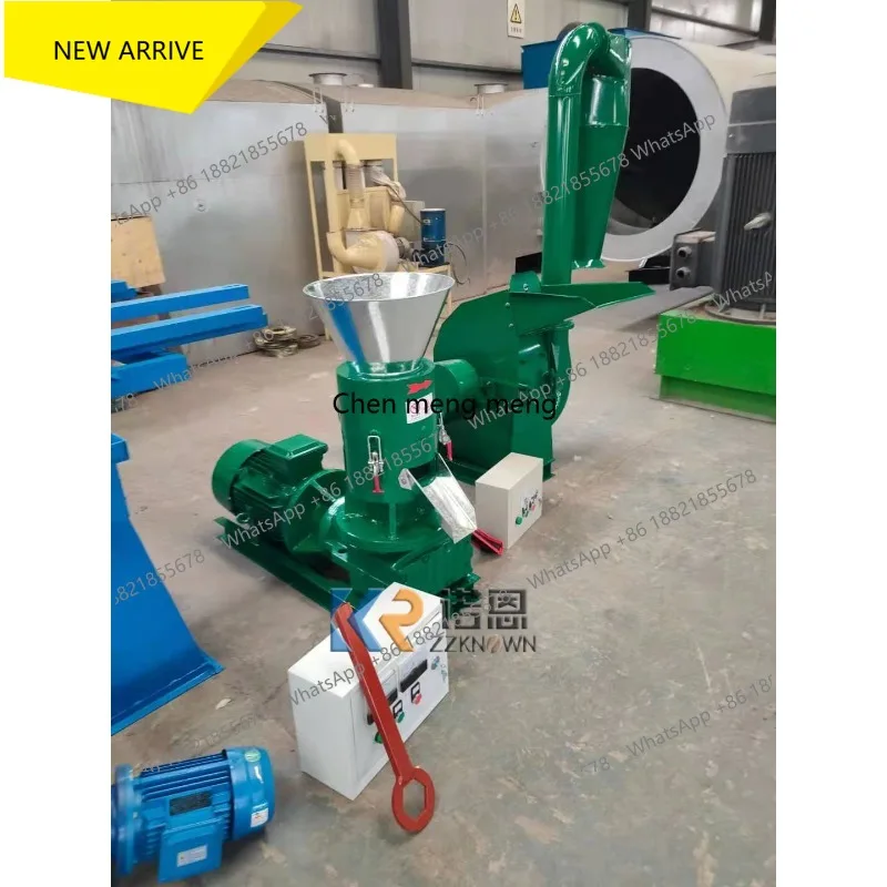Cotton Stalks Wood Pellet Making Machine Rice Husk Sawdust Granulator Biomass Fuel Pellets Hammer Mill With