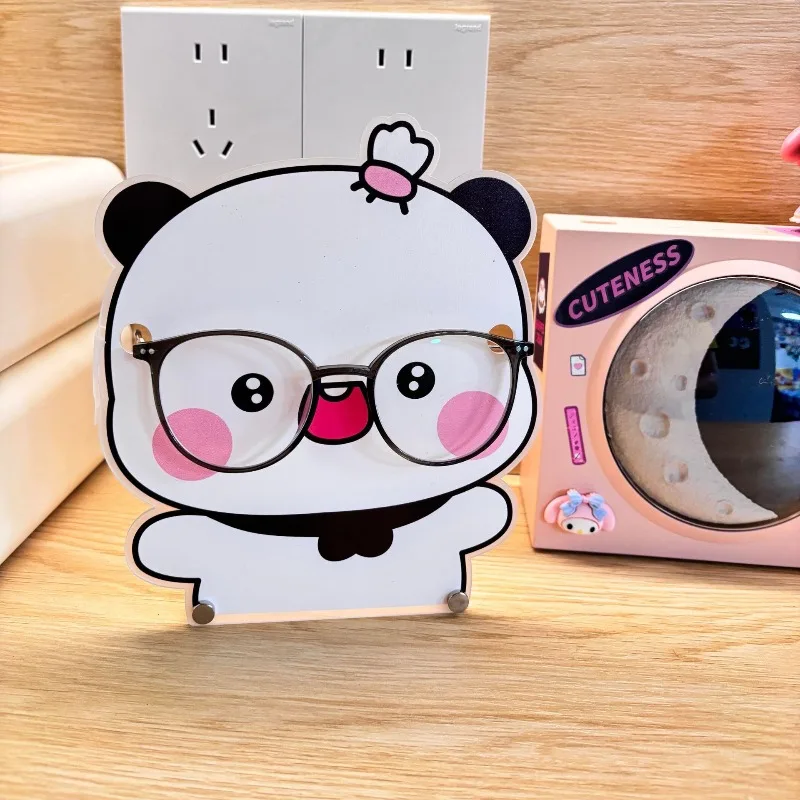 Kawaii Bubu Dudu Hairpin Organizer Cute Panda Eyeglasses Holder Home Display Stand Desktop Ornaments Gifts Entry Door Decor