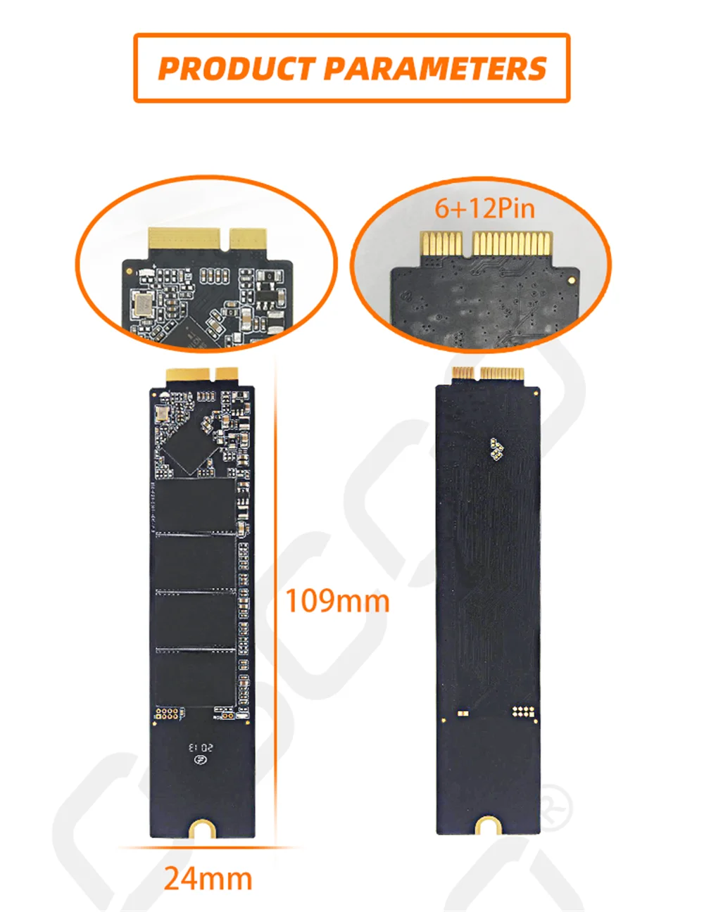 OSCOO SATA3 SSD 128GB 512GB M2 PCIe NVM ภายใน Solid State Drive ฮาร์ดดิสก์ SSD 1TB สำหรับ2010 2011 Macbook Air A1370 A1369 SSD