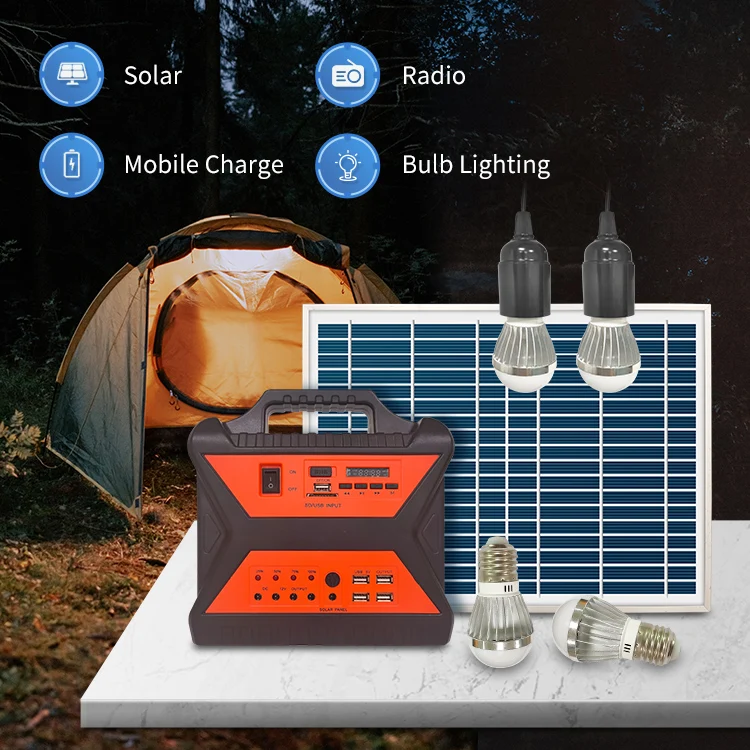 Hybrid off Grid Solar Energy System with Polycrystalline Silicon Panels and PWM Controller for Home Use 10W