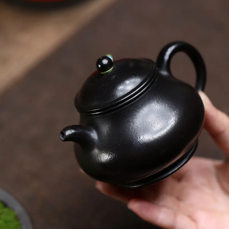 

Chinese Yixing Purple Clay Teapot Household Handmade Tea Pot Tradition Beauty Tea Infuser Kettle Raw Ore Zisha Tea Set 170ml