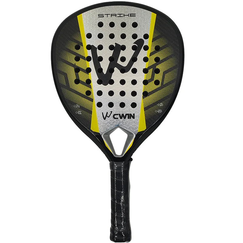 The new 3K carbon fiber Padel racket Paddle racket EVA elastic memory foam Beach tennis racket Carbon fiber Cage tennis racket view 4