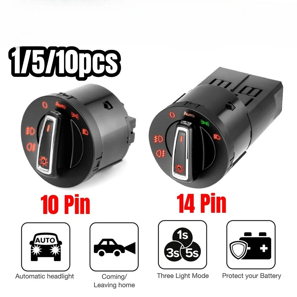 Hexen-Nebelscheinwerfer-Knopfschalter für VW AL Transporter T5 Polo Bora Golf MK4 Lupo Beetle Passat B5 Sharan 2027