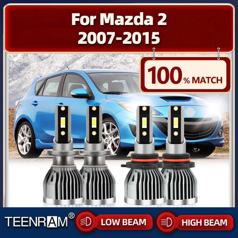

40000LM Canbus LED Headlight 240W Super Bright Auto Lights Bulbs 6000K White For Mazda 2 2007-2009 2010 2011 2012 2013 2014 2015