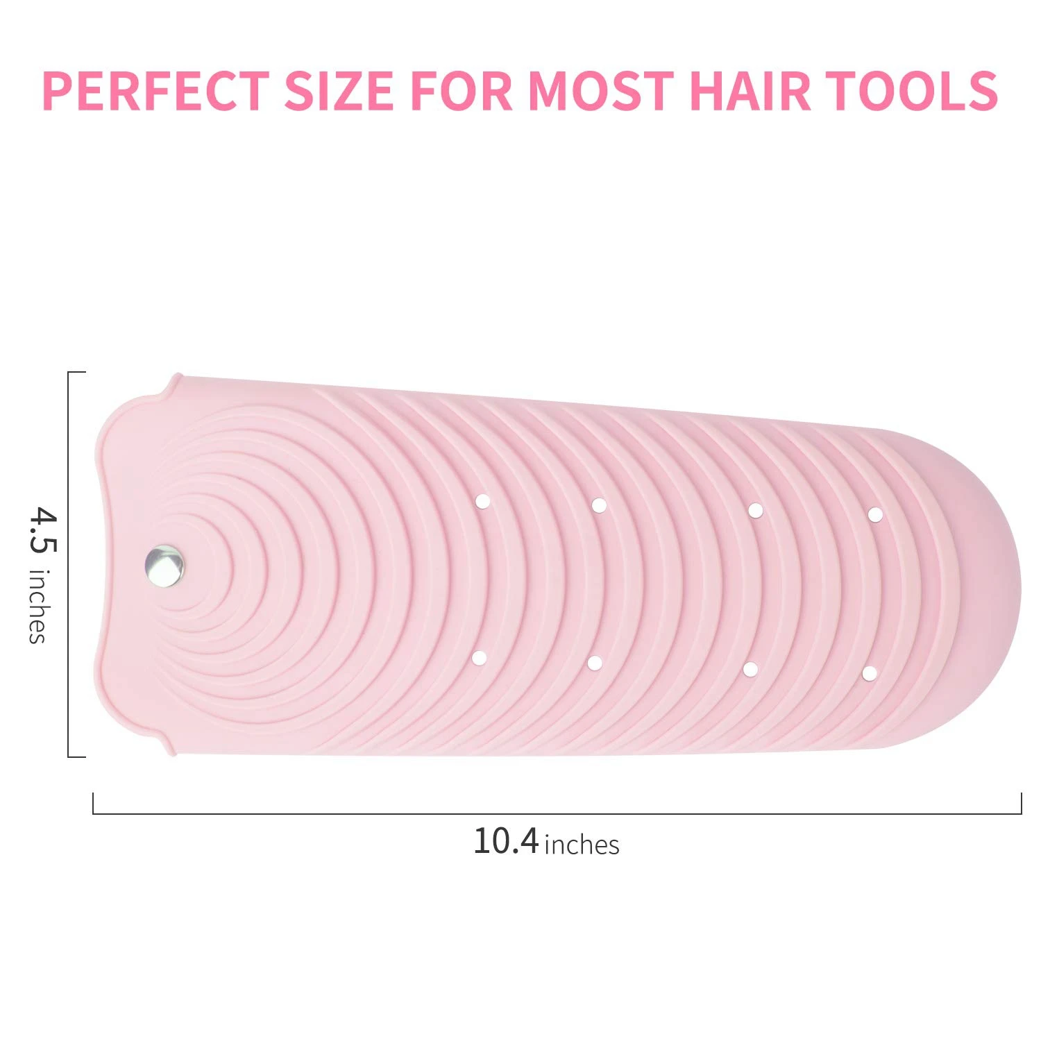 Pink Hair Straightener Pouch,Heat Resistant Mat Holder for Flat Iron Curling Iron Hot Hair Tools