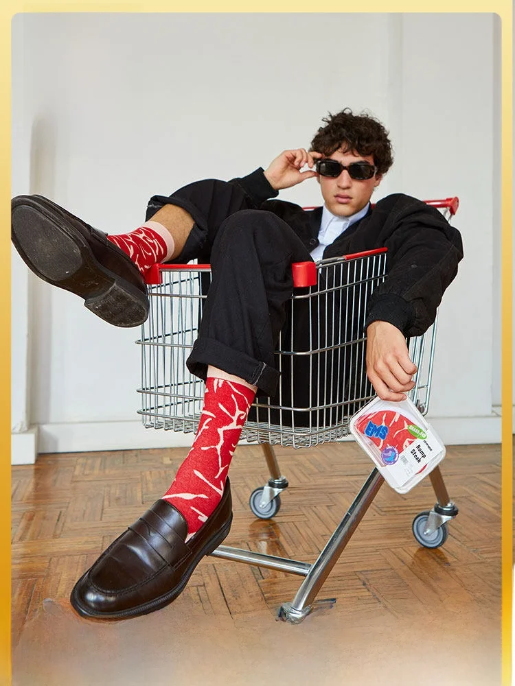 

Thi Cotton Long Tube Sos ex Couples Spring Summer Autumn Home Comfortable Breathable Cartoon Personali Sos