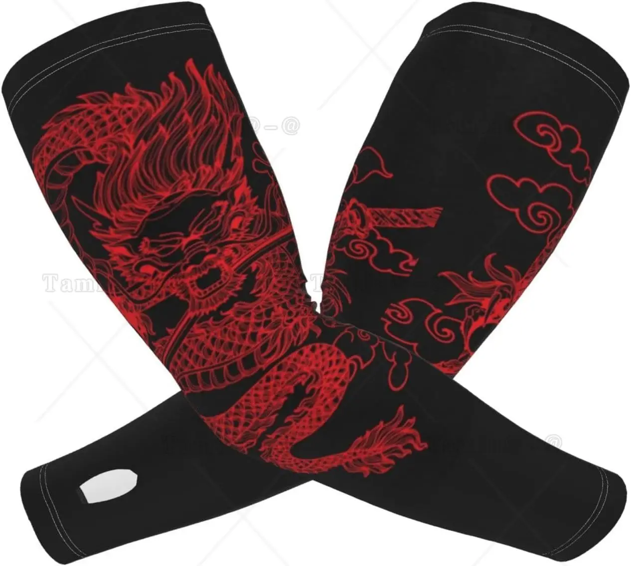 Cool Dragon Sun Protection Arm Sleeves for Men and Women Chinese Dragon Sport Cooling Arm Sleeves for Basketball Riding