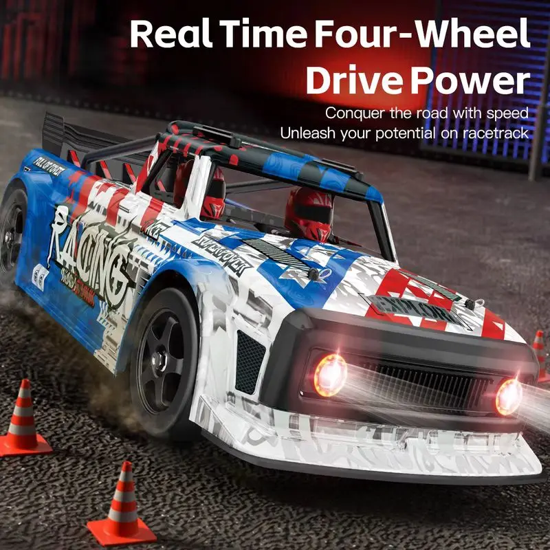 Nowy model samochodu RC 2025 124020 1/12 Elektryczny samochód sportowy z napędem na cztery koła, wersja bezszczotkowa, 60 km/h, zdalnie sterowany, zabawka dla dzieci