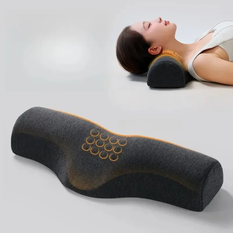 yesErgonomic Contour Cervical Memory Foam Pillow with Magnetic Massage Points, 100% Terylene Washable Cover Orthopedic Neck Supp
