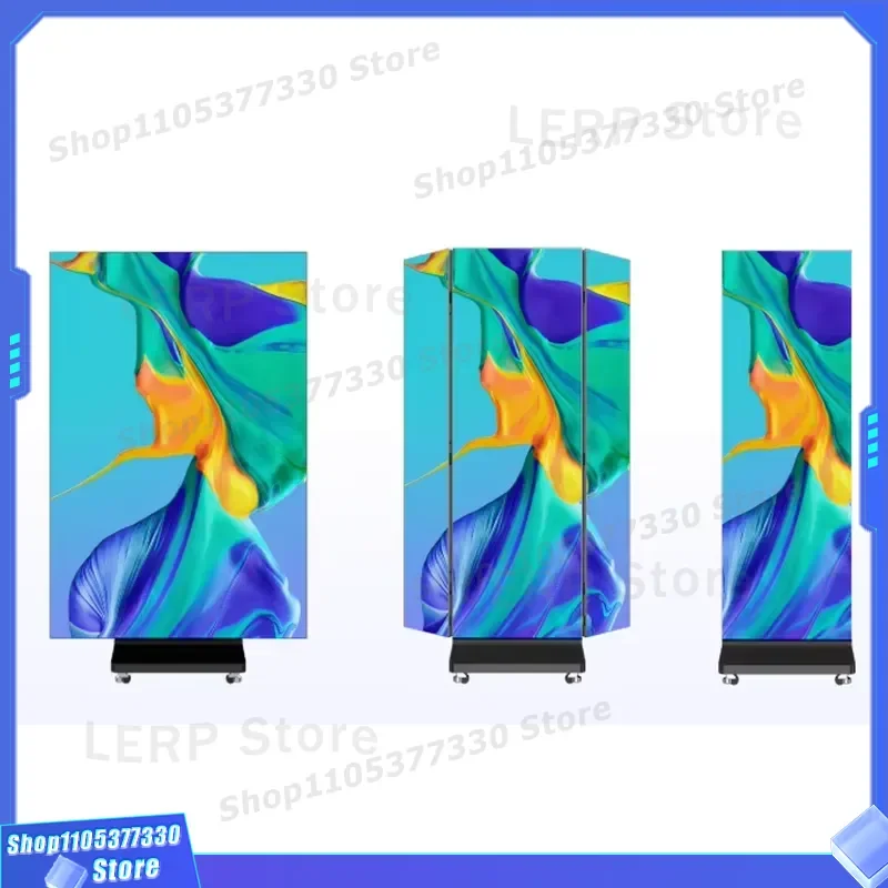 Portable Trifold LED Screen Three Panel Display for Events Performances Dynamic Presentations Clear Vivid Visual Effects High
