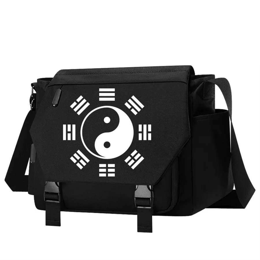 

Chinese Feng Shui Tai Ji Bagua Formation Shoulder Handbag Crossbody Bag Waterproof Messenger Bags Cosplay