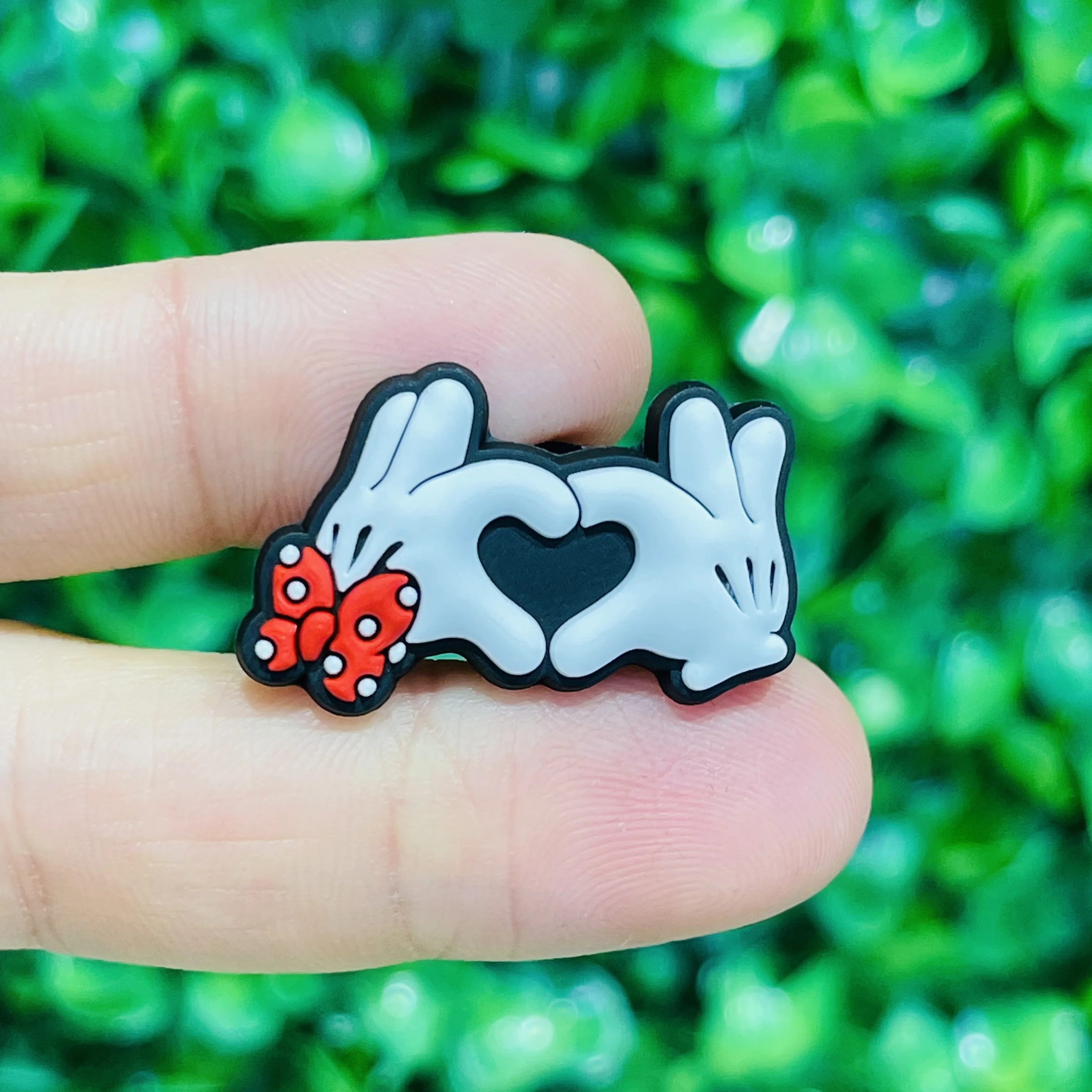 12szt Miniso Disney Mickey Ice Cream Drink Popcorn Donut Cake Chips PVC Shoe Charms Sandal Shoes Decoration Valentine's Day Gift