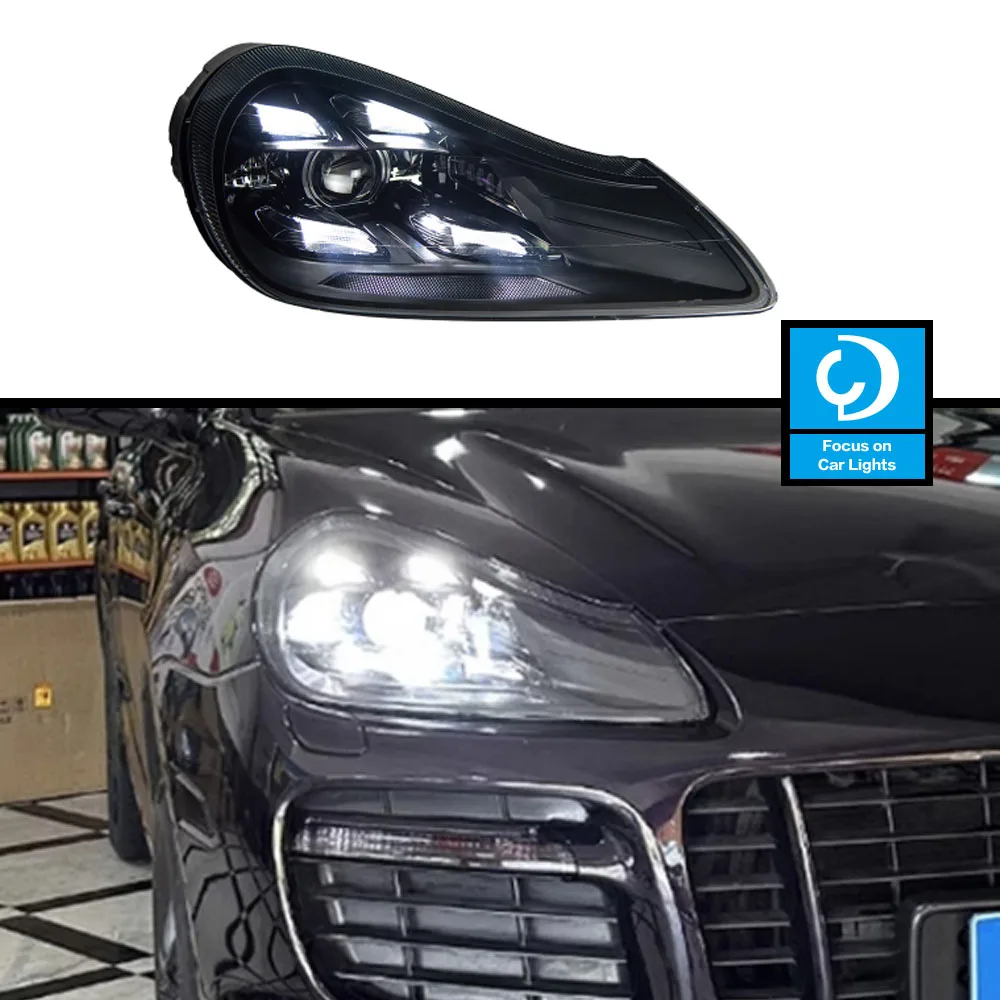 

Car Front Headlights for Porsche Cayenne Head Light 2007-2010 Cayenne GTS LED Headlight Projector Lens LED DRL Auto Accessories