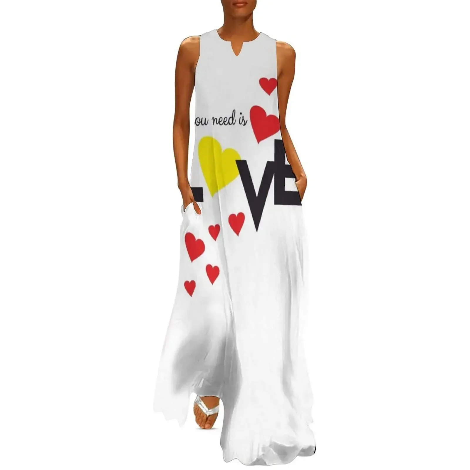 

Love Long Dress dress women summer Women's summer suit Women's dress long women