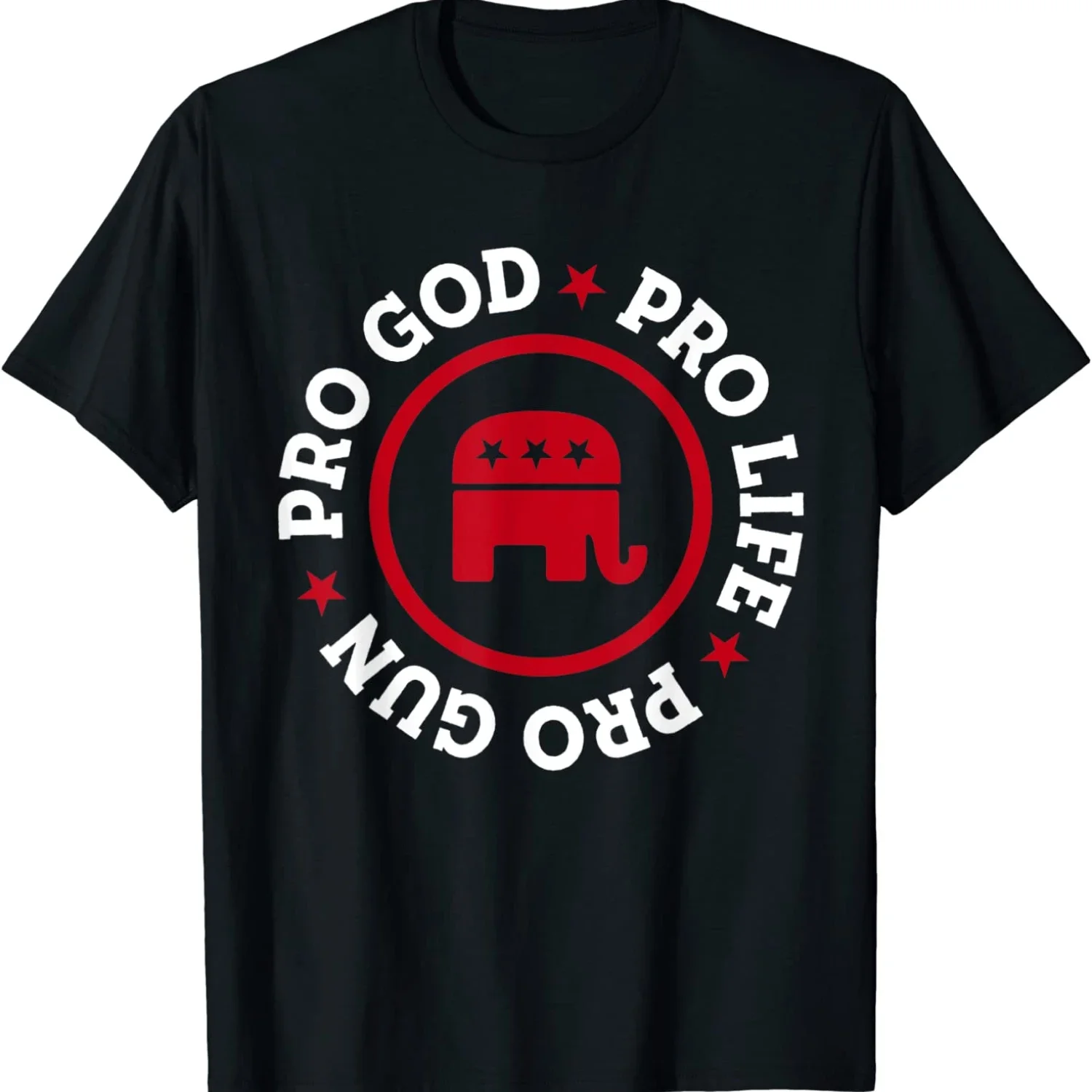 Pro Life Pro God Pro Gun. American Republican T-Shirt. Premium Cotton ShortSleeve O-Neck Mens T Shirt New S-3XL