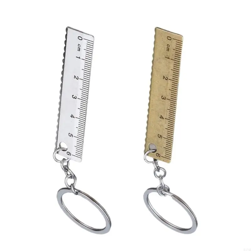 Miniature Metal Ruler For Accurate Gemstones Sizing Travel Outdoor Portable Measuring Device M4YD
