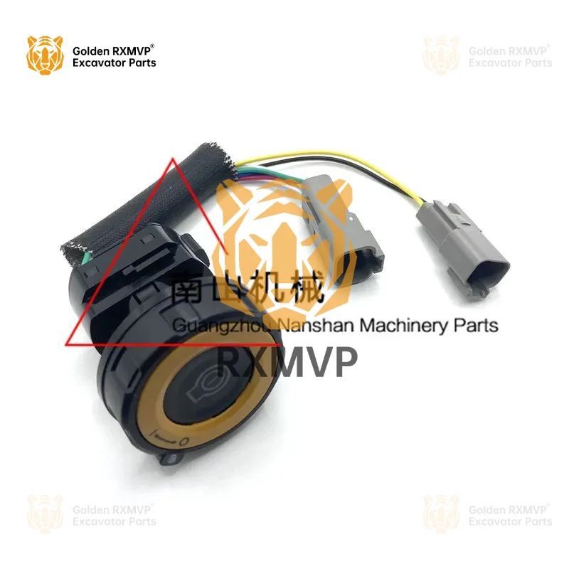 For Caterpillar  E312GC/320/323/329/336/349GC One click start ignition switch throttle button Excavator