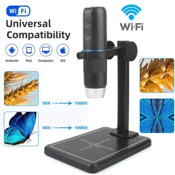 500-1600X HD Microscope LED Magnifier Camera Professional Electronic Digital USB Microscope for PC Cell Phone Digital Microscope