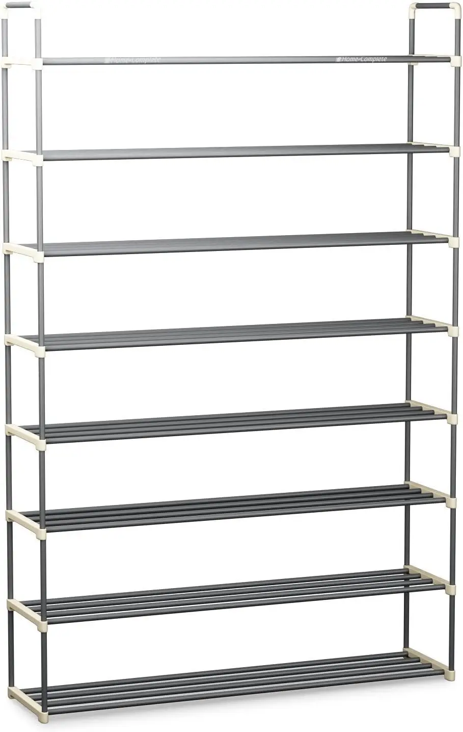 

Shoe Rack - 8-Tier Shoe Organizer for Closet, Bathroom, Entryway - Shelf Holds 40 Pairs Sneakers, Heels, Boots by (Gray)
