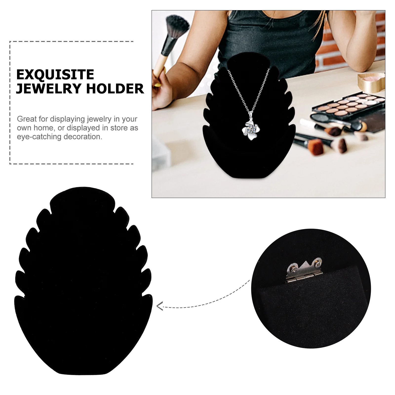 

Jewelry Display Rack Necklace Storage Organizer Stand For Shop Decoration Clavicle Chain Bracelet Display Rack Decorative Holder