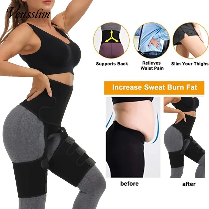 Women\'s Sweat Corset Polymer Shapewear High Waist and Thigh Trimmer Tummy Control Sauna Effect Waist Trainer Belt Abdomen Shaper