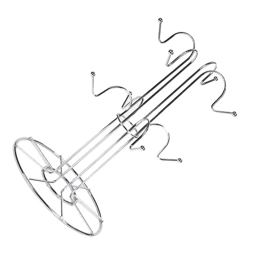 

1pc Creative Mug Rack Household Cup Holder Drying Rack For Home Stable Silver Color