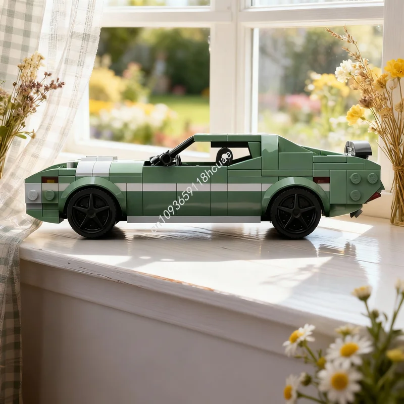 ตัวต่อ MOC 397 ชิ้น รุ่น Plymouth GTX City Champions ของเล่นตัวต่อสร้างสรรค์ DIY ไอเดียของขวัญคริสต์มาส ของเล่นเสริมพัฒนาการ