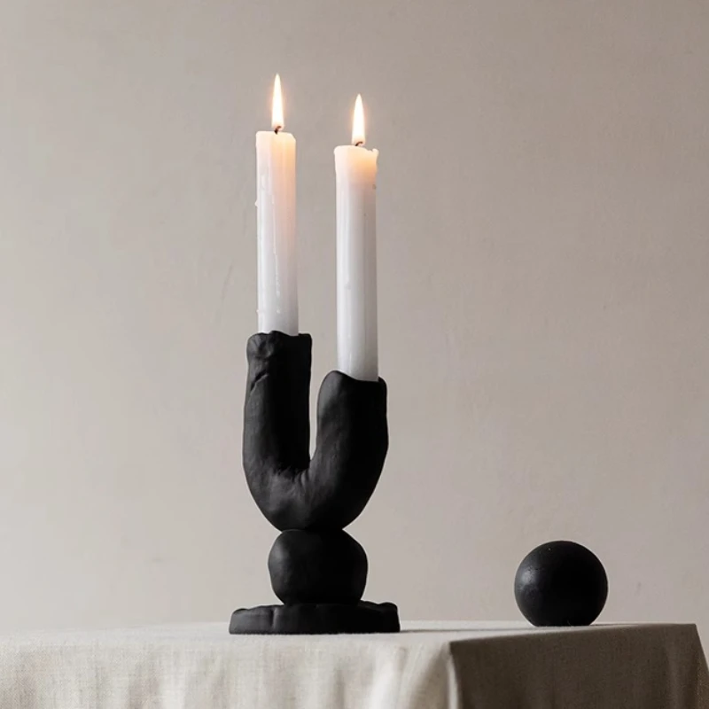 

Art Candle Stick Holders Living Room Candlestick Wedding Decoration Candles Containers Home Furnishings Creative Accessories