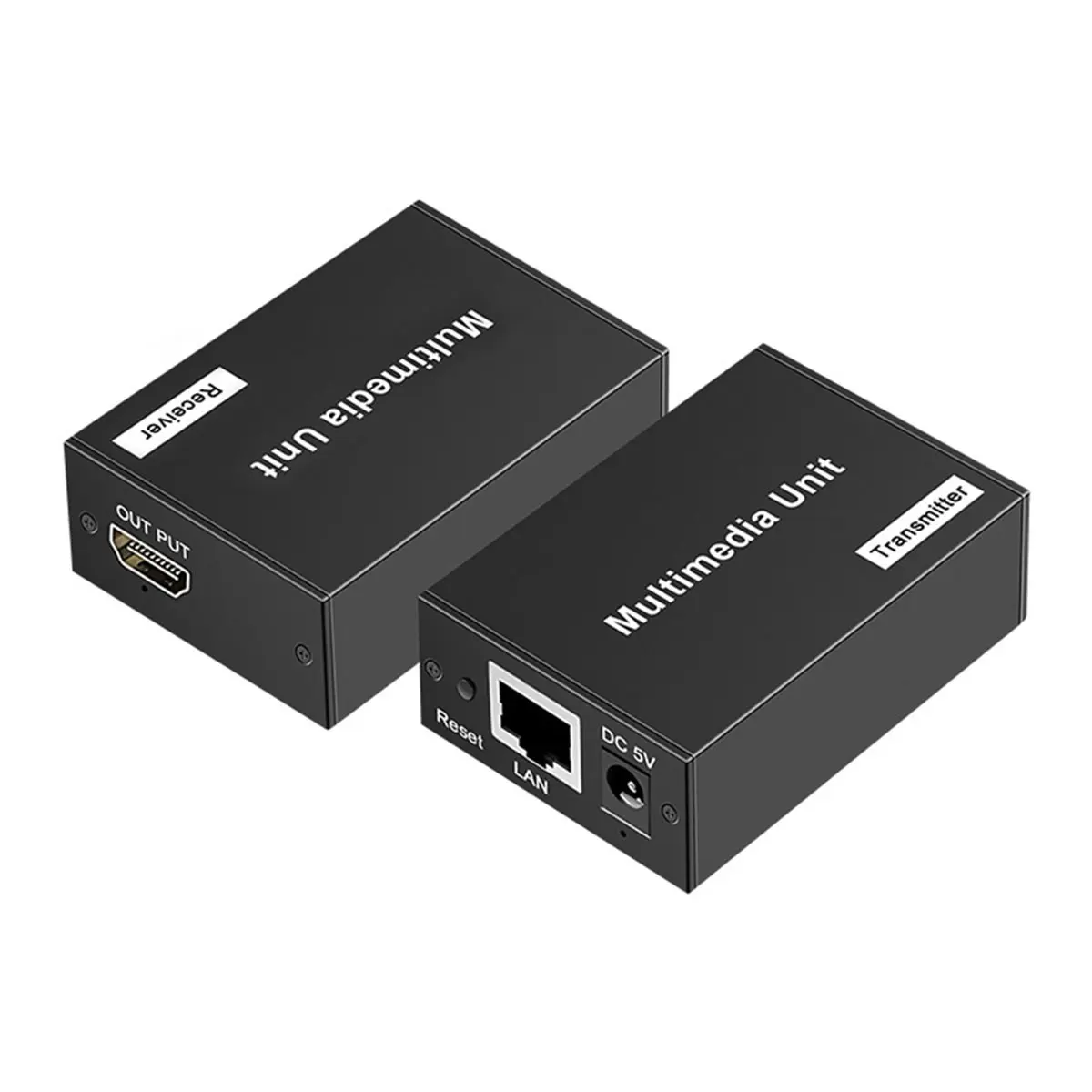 《Factory Direct》-Compatible Network Cable Extender 200 Meters 1080p HD Audio and Video to RJ45 Network Transmitter US Plug
