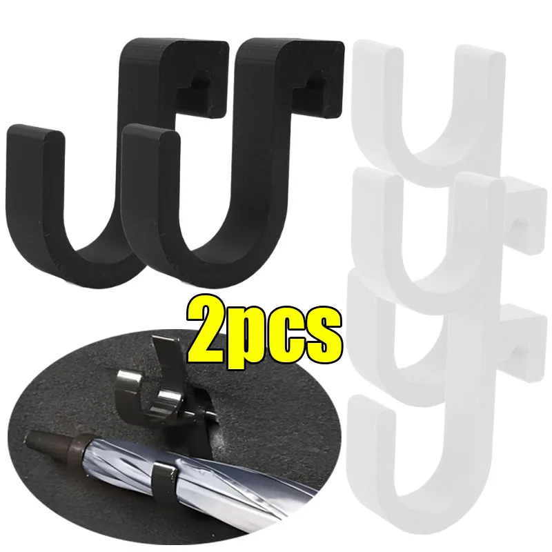 

Car Trunk Umbrella Storage Hooks Universal Multifunctional Car Umbrella Mounting Bracket Auto Storage Organizing Tools 2PCS