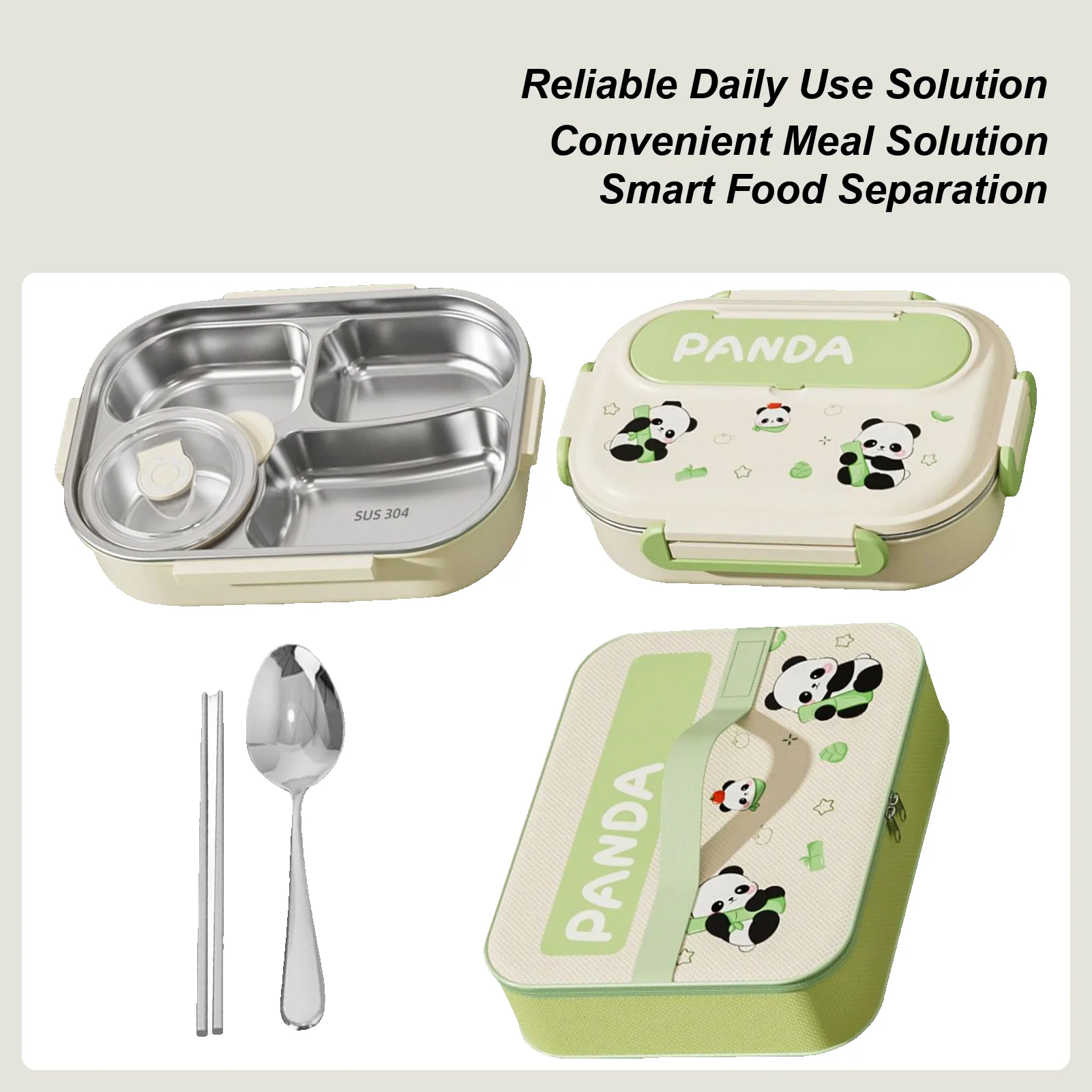 

Kids Lunch Box Set Insulated Box Cartoon Lunch Containers Food Containers Stainless Steel With Utensils For Work School Kids