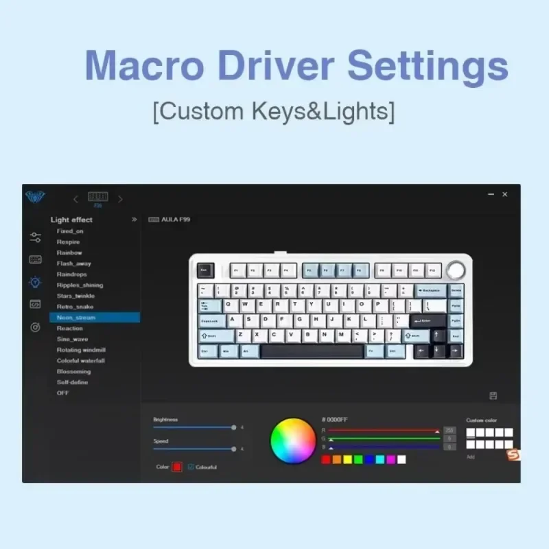 Klawiatura mechaniczna Bluetooth przewodowa RGB PBT 75%/2.4G bezprzewodowa układ F75 profil OEM uszczelka personalizowane akcesoria biurowe do PC