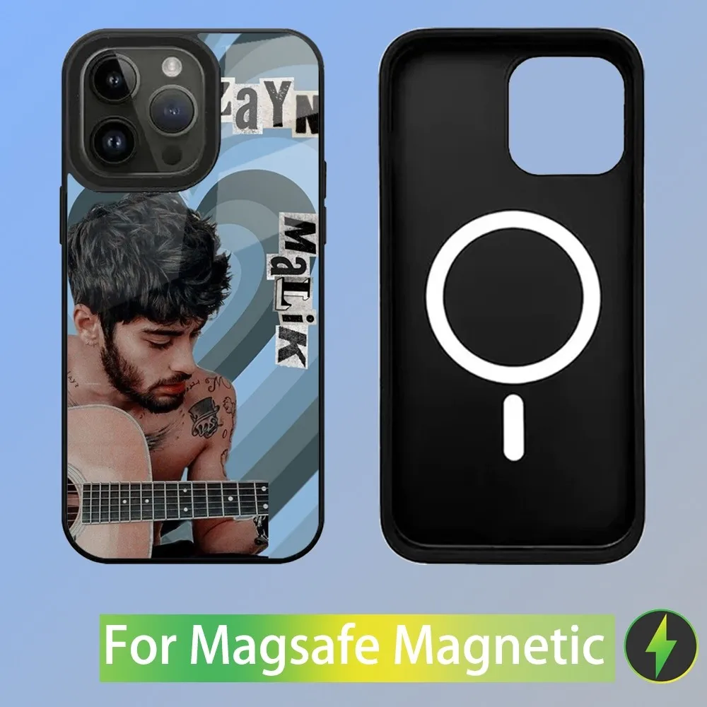 Z-Zayn M-Malik لا أحد يستمع حافظة هاتف لهاتف iPhone 16,15,14,13,12,11,Plus,Pro,Max Mini Magsafe شحن لاسلكي مغناطيسي