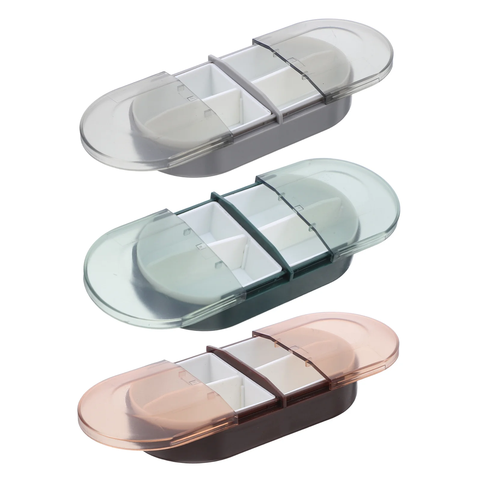 

Портативный органайзер для таблеток, 3 шт., 4 отделения, герметичный влагостойкий футляр для лекарств, держатель для таблеток, коробка для хранения планшетов