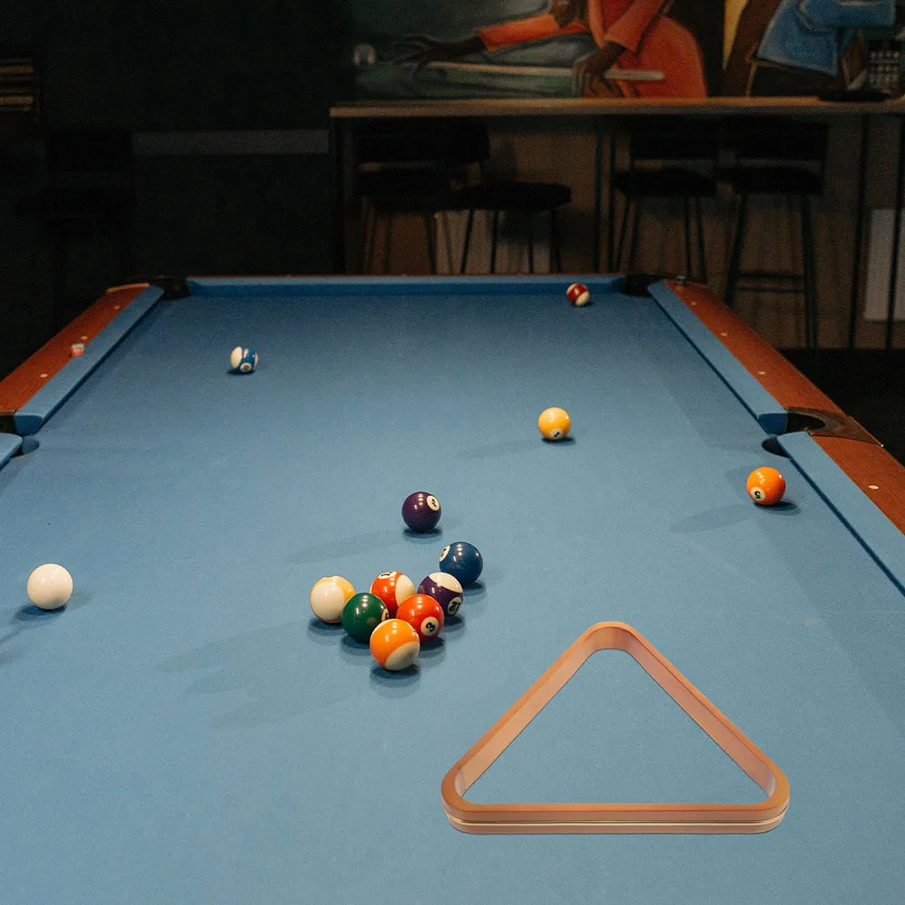 2 قطعة خشبية السنوكر ترايبود رف مثلث الإطار كرات بركة البلياردو مجموعة أنيقة متفوقا قوي دعم متانة طويلة الأمد #5