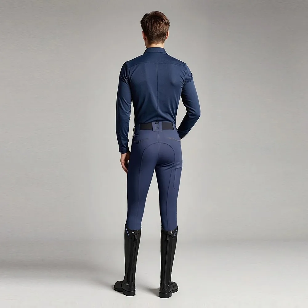 Hellohorse Equestrian Men's Silicone Breeches - Minimalist, Multi-colored, Pressure-sealed, Breathable, And Quick-drying Riding