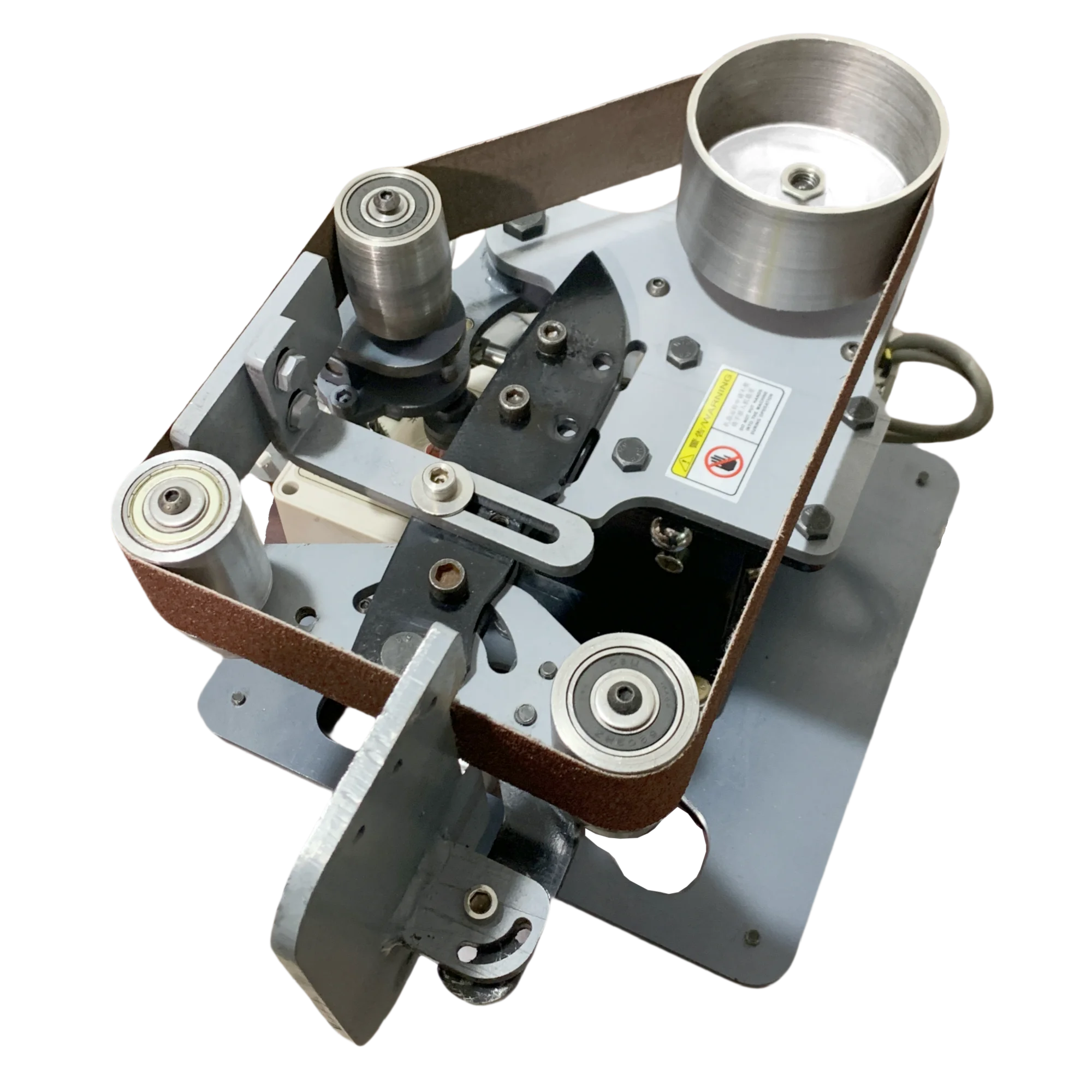 Compact Vertical/Horizontal Brushless Belt Sander with Angle Adjustment and V-Groove Cutting