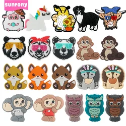 Sunrony 5/10Pcs New Cartoon Animals Silicone Beads For Jewelry Making DIY KeyChain Necklace Bracelet Decoration Accessories